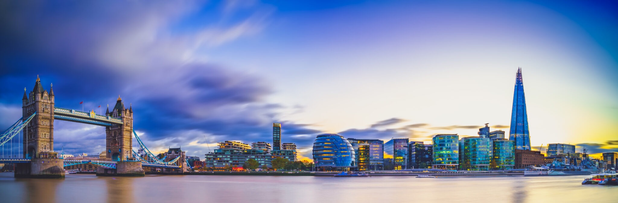 Panorama of the london skyline