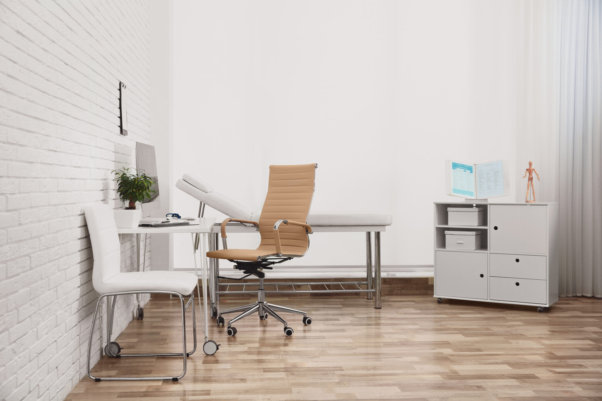 Clean interior of a medical office